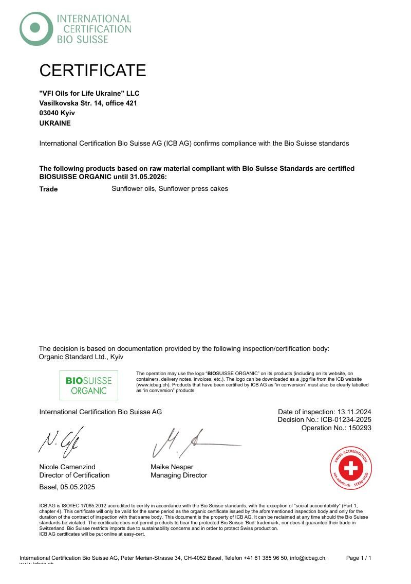 Сертифікат Bio Suisse